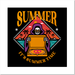 Tees Grim reaper summer time Posters and Art